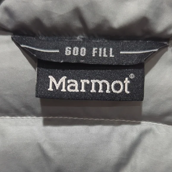 Marmot Women's Silver Puffer Jacket XS 600 Fill Duck Down - Picture 5 of 10